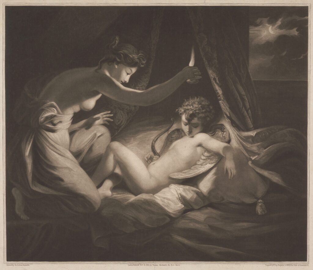 William Say Cupid and Psyche Mezzotint 1816 Yale Center for British Art (after Joshua Reynolds)